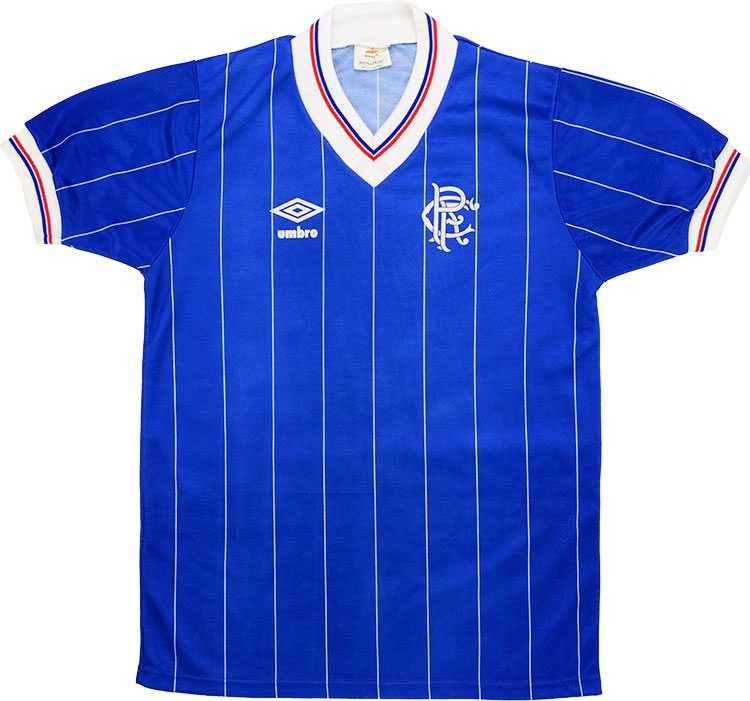 Tailandia Camiseta Rangers 1ª Kit Retro 1982 1983 Azul